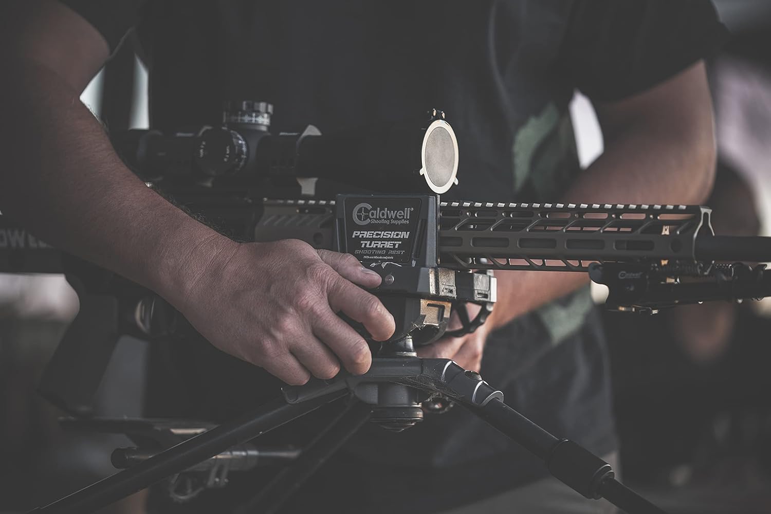 Caldwell Precision Turret Rest with Adjustable Ambidextrous Swivel Design and Detachable Magazine Rest with Pistol Grip Attachment for Rifles, Shot Stabilization, and Target Shooting - Image 6