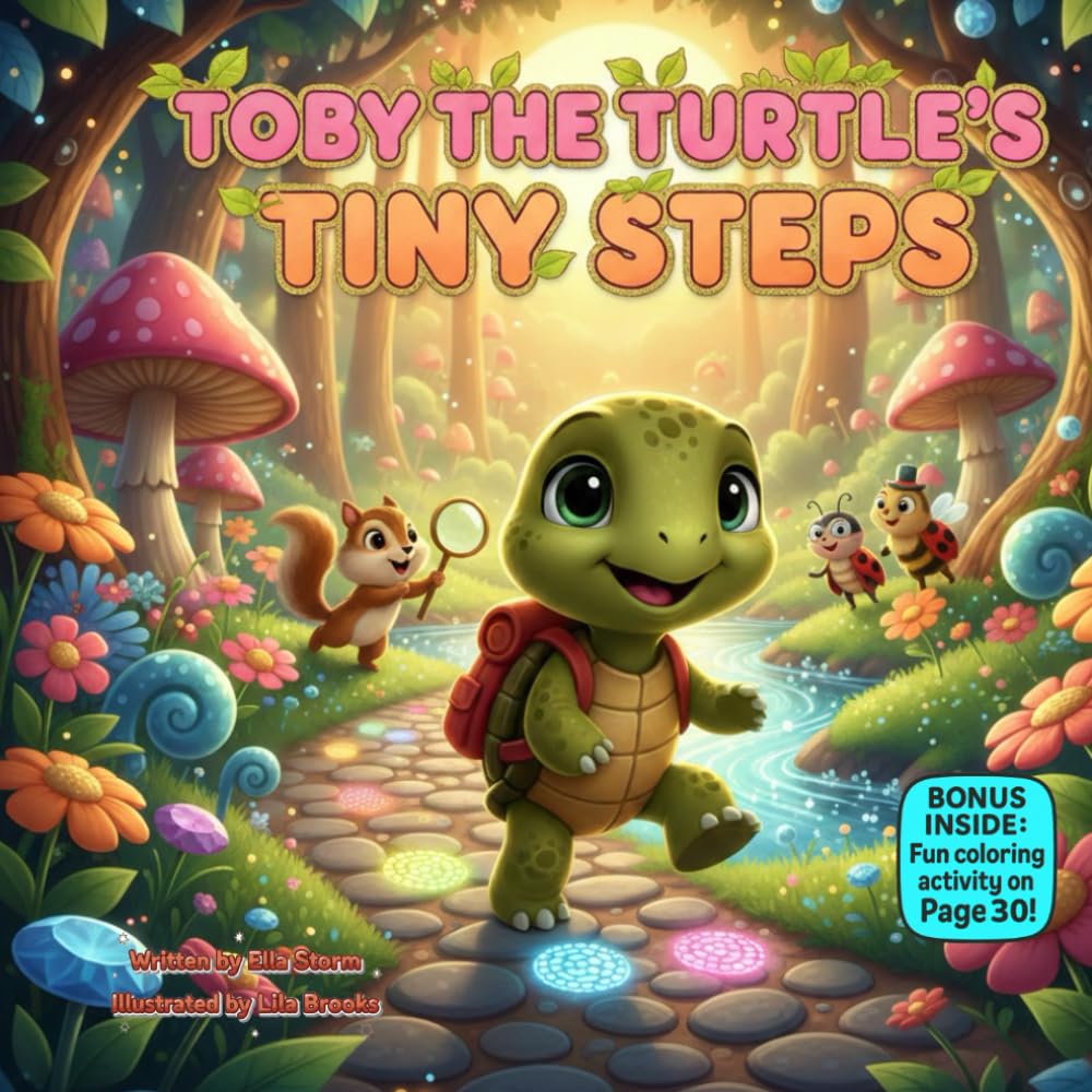 Toby the Turtle’s Tiny Steps: A Sweet Rhyming Picture Book About Patience, Persistence, and Growing at Your Own Pace (Little Paws, Big Feelings)