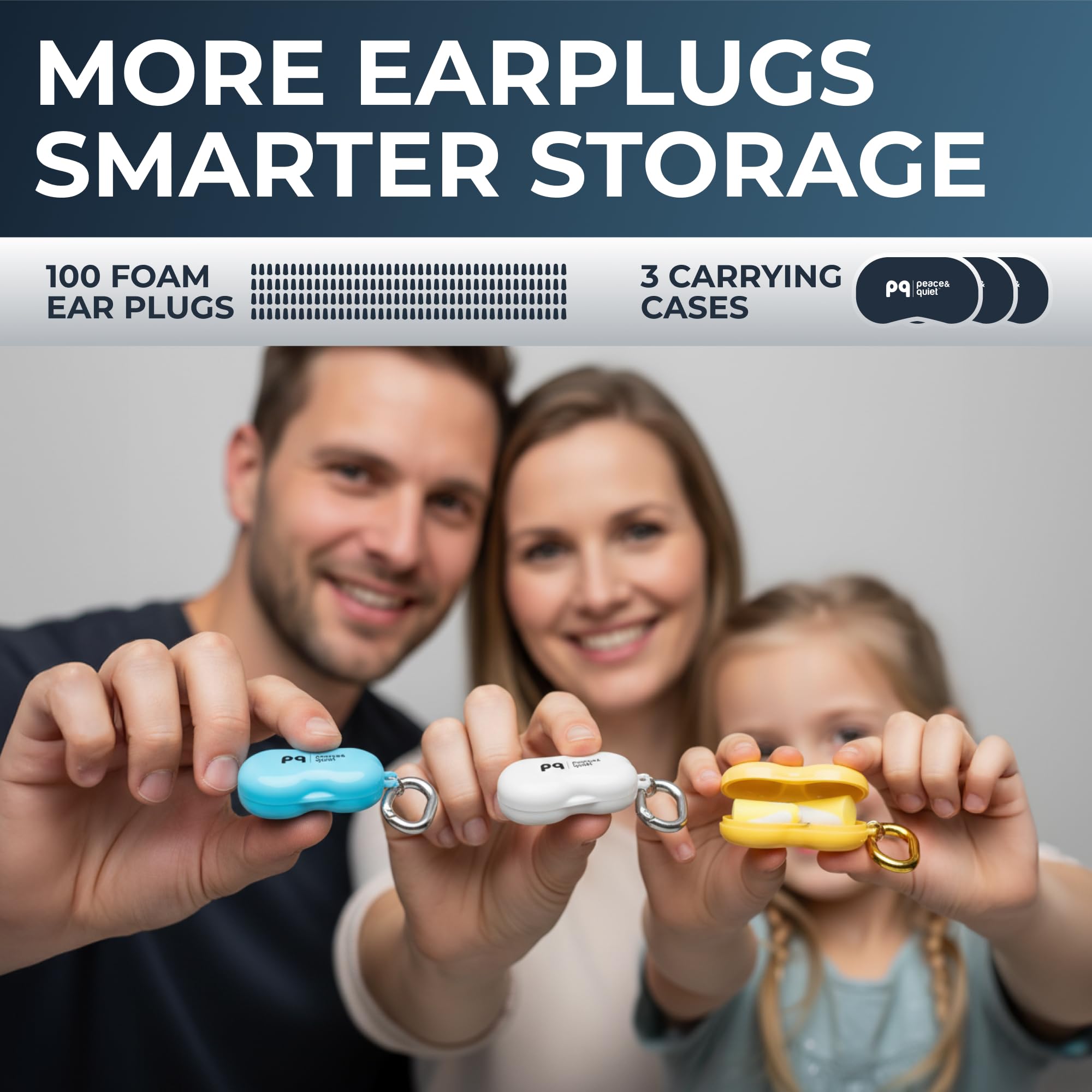Peace&Quiet PQ Small Ear Plugs for Small Ear Canals, for Sleeping 100 Count — Amazon image 2
