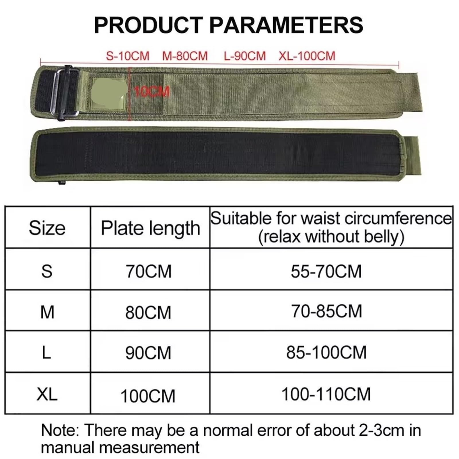 Ceinture D'HaltéRophilie Ceinture d'haltérophilie de Fitness, Soutien Lombaire réglable, Boucle en métal, entraînement croisé, Levage de Force pour La Protection Lombaire