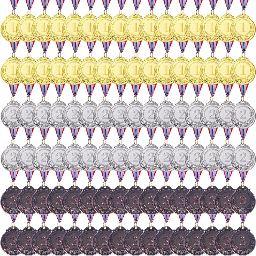 Gold Silver Bronze Award Medals-Winner Medals Gold Silver Bronze Prizes for Competitions, Party, 2 Inches