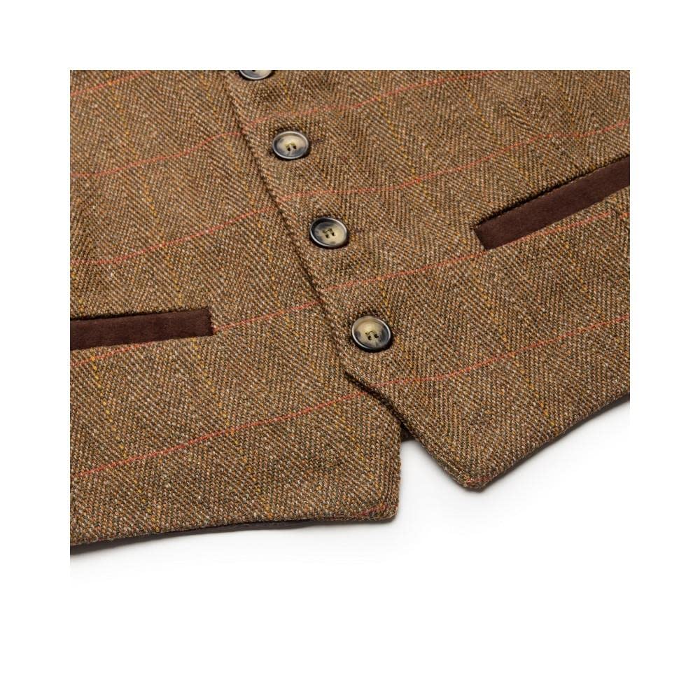 Walker and Hawkes - Alcott - Chaleco de Tweed para Hombre - Estilo Formal