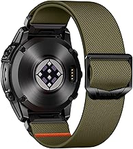 Bandletic Bracelet Compatible with Fenix 7/7 Pro/Fenix 6/6 Pro/Fenix 8/E 47 mm/Fenix 5/Fenix 5 Plus/Instinct 2/3/E, QuickFit 22 mm Nylon Strap for Forerunner 965/955/945/935/Quatix 8/Epix 2 Pro 47 mm