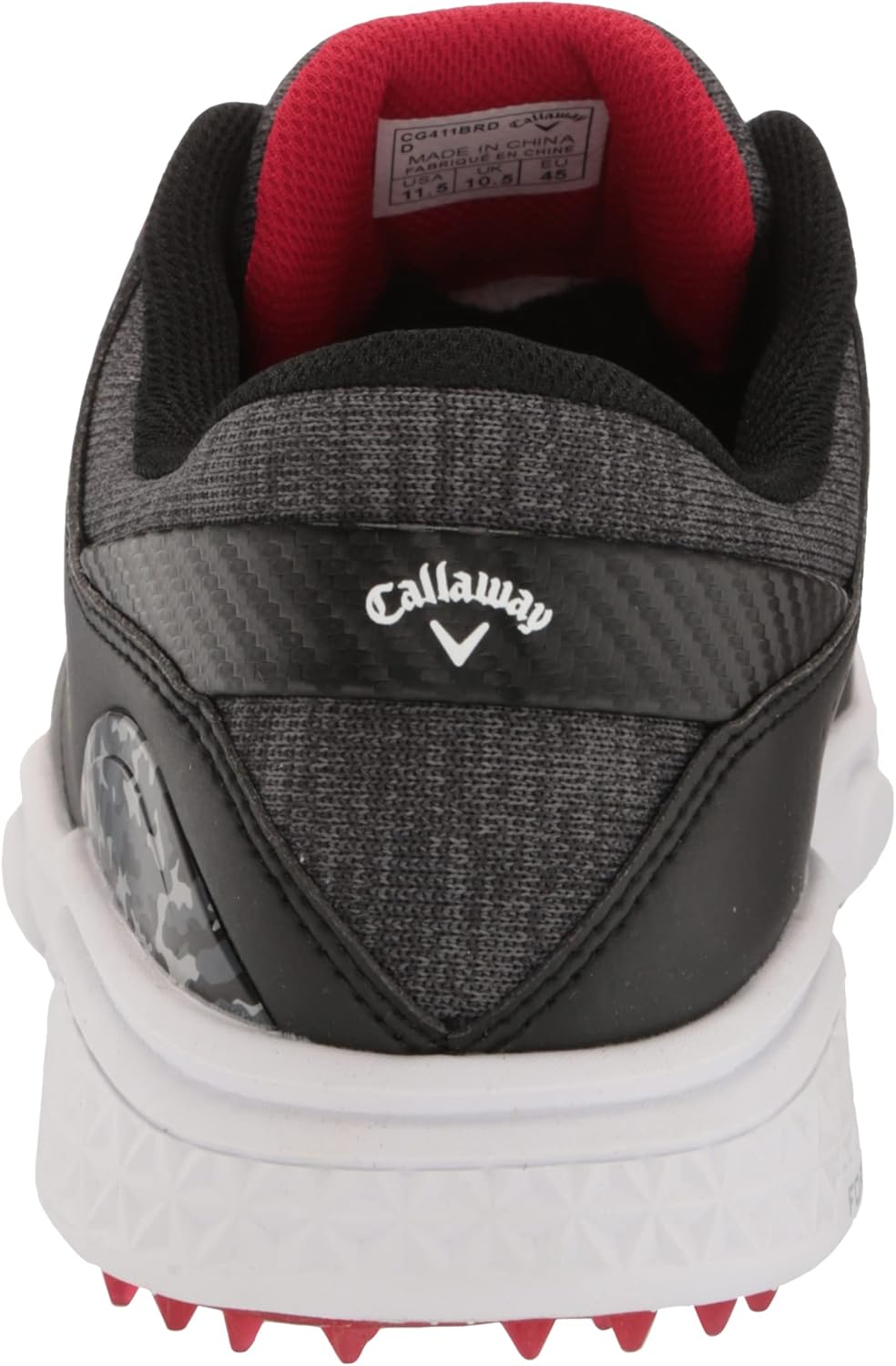 Callaway Men's Coronado v3 SL Golf Shoe Black/Red - Image 3