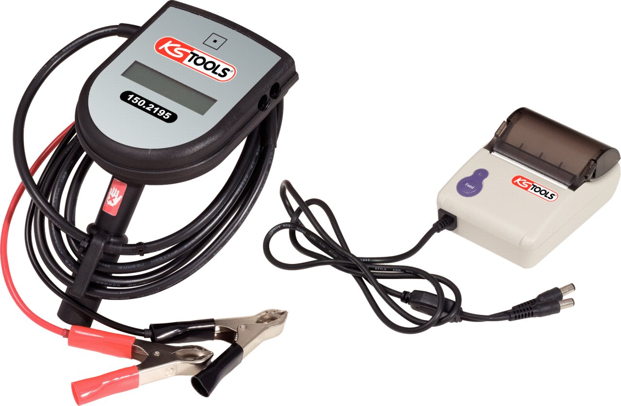 KS Tools 150.2198 Digitaler Bremsflüssigkeits-Tester-Satz, 2-tlg.