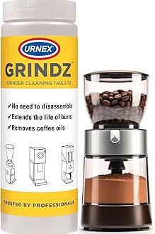 Grindz Professional Coffee Grinder Cleaning Tablets - 430 grams - All Natural Food Safe Gluten Free - Cleans Grinder Burr and Casing - Help Extend Life of Your Grinder