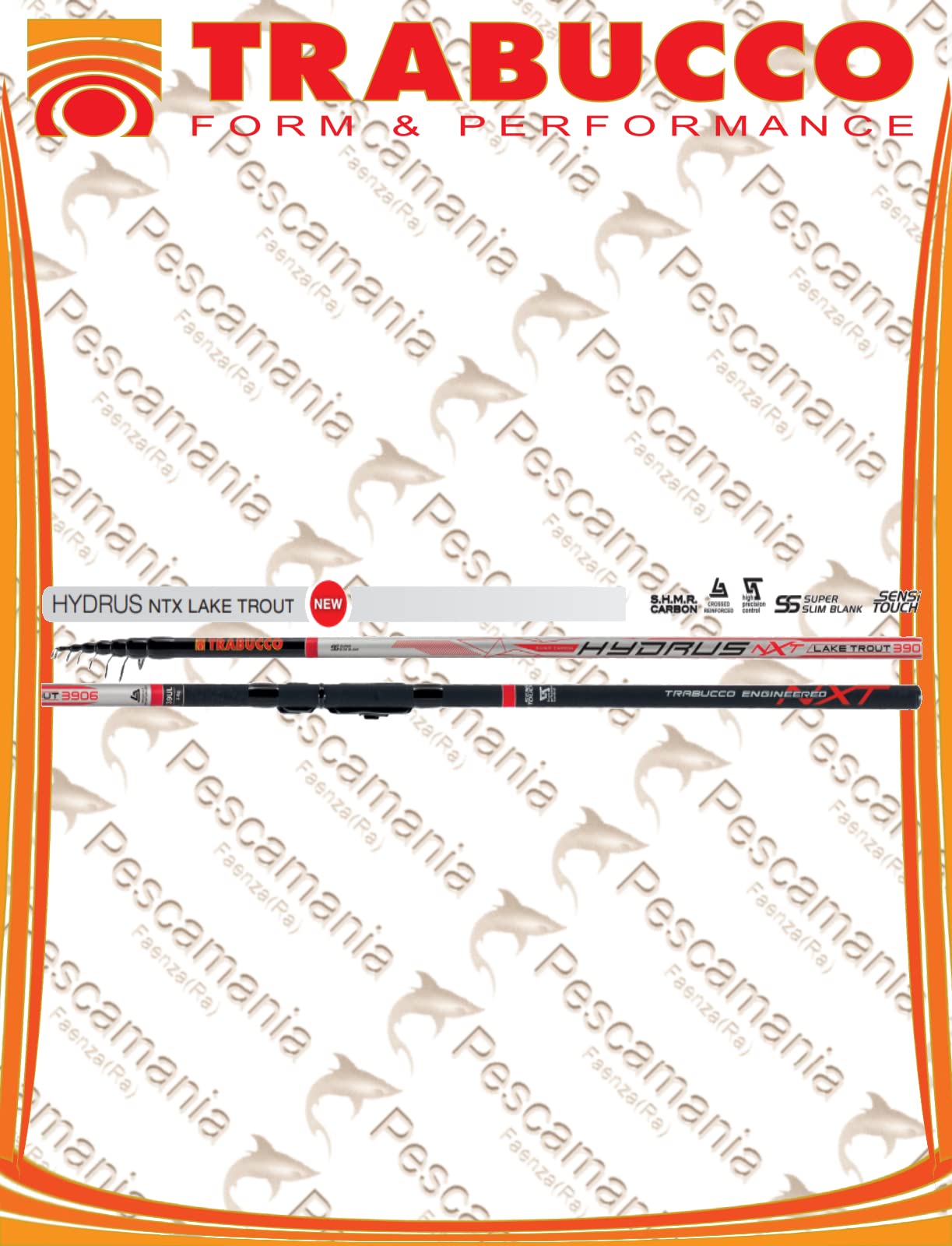 Canna Trabucco HYDRUS NXT LAKE TROUT 4,20mt Az. 10-20gr TREMARELLA BOMBARDA NEW