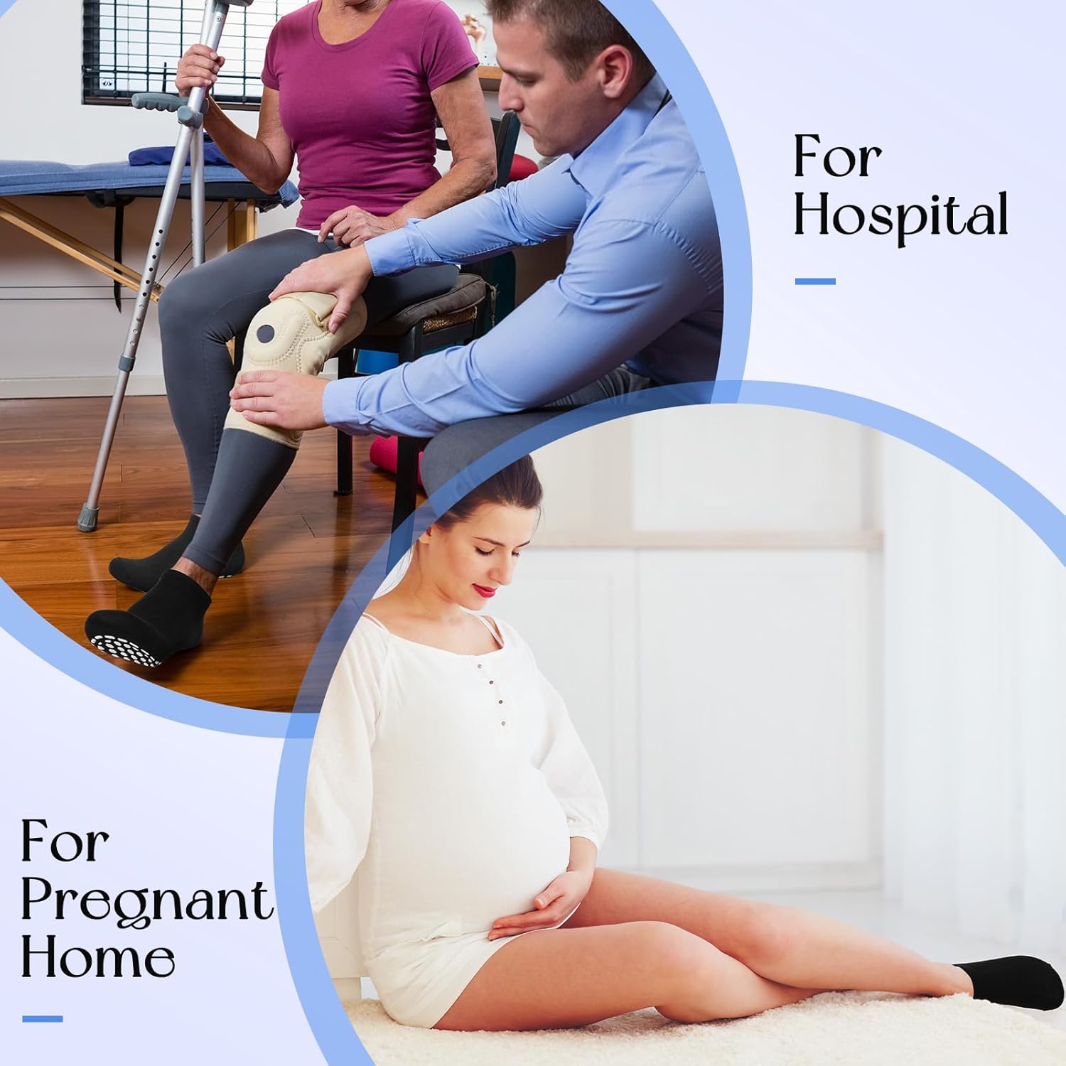 Haysandy 40 Pairs Non Slip Yoga Socks for Women Bulk Pilates with Grips Anti Skid Athletic Grippy Slipper Socks - Image 6