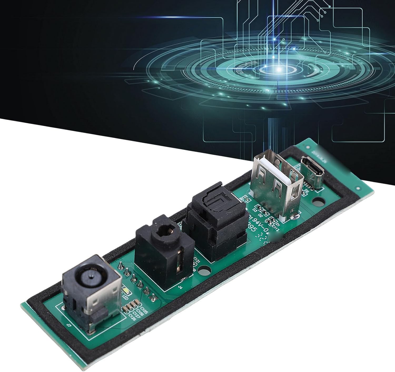 WALFRONT Speaker Charging Port Module Power Board Connector High Strength PCB Material DIY Repair Part Replacement for Wireless Speaker