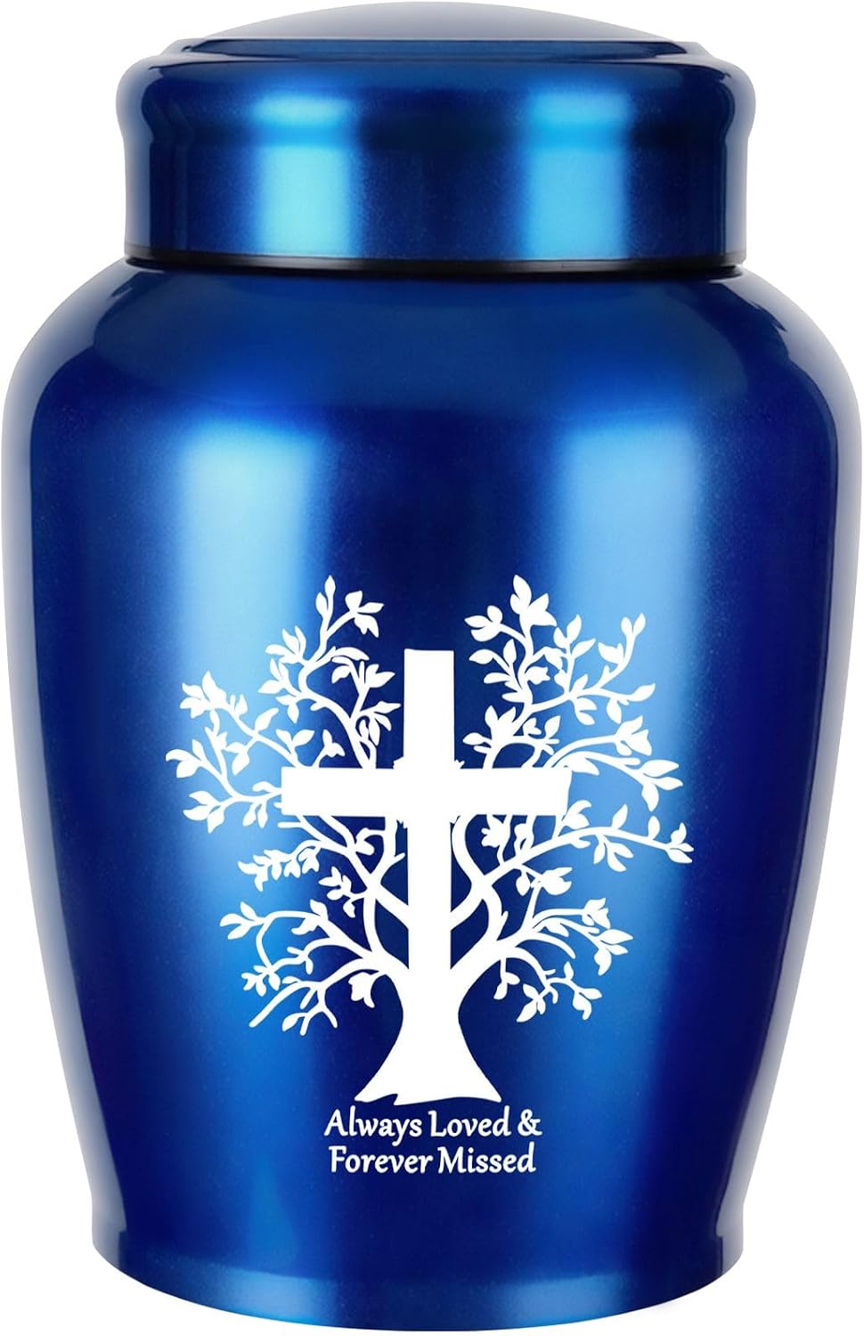 Cremation Urns for Human Ashes Adult - Female Man Women Male Burial Funeral Keepsake Urn Large up to 180 lbs (Blue, 180, Pounds)