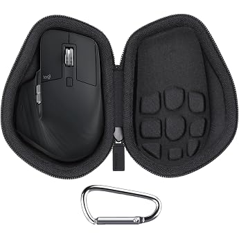co2CREA Hard Protective Case for Logitech MX Master 4 / Master 3 / Master 3S Wireless Mouse (Bag Only, Mouse Not Included)