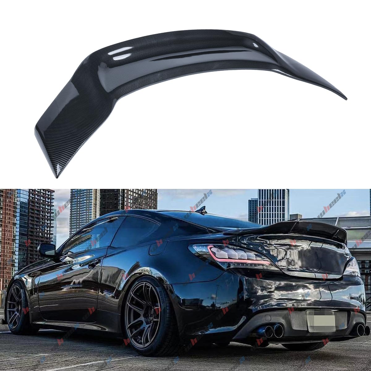Amazon.com: WheelX Rear Spoiler Compatible with 2010-2016 Hyundai ...