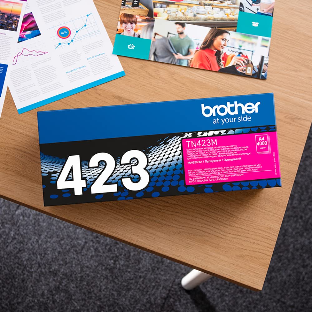 Brother TN423M - Cartucho de tóner, color magenta