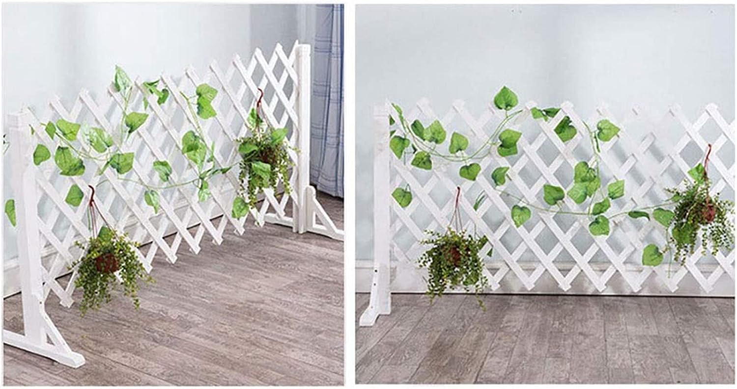 伸縮式インスタントフェンス 2個 - 自立型木製ガーデントレリスフェンス、伸縮式木製フェンスゲート、家庭用庭用植物スクリーン、ガーデ