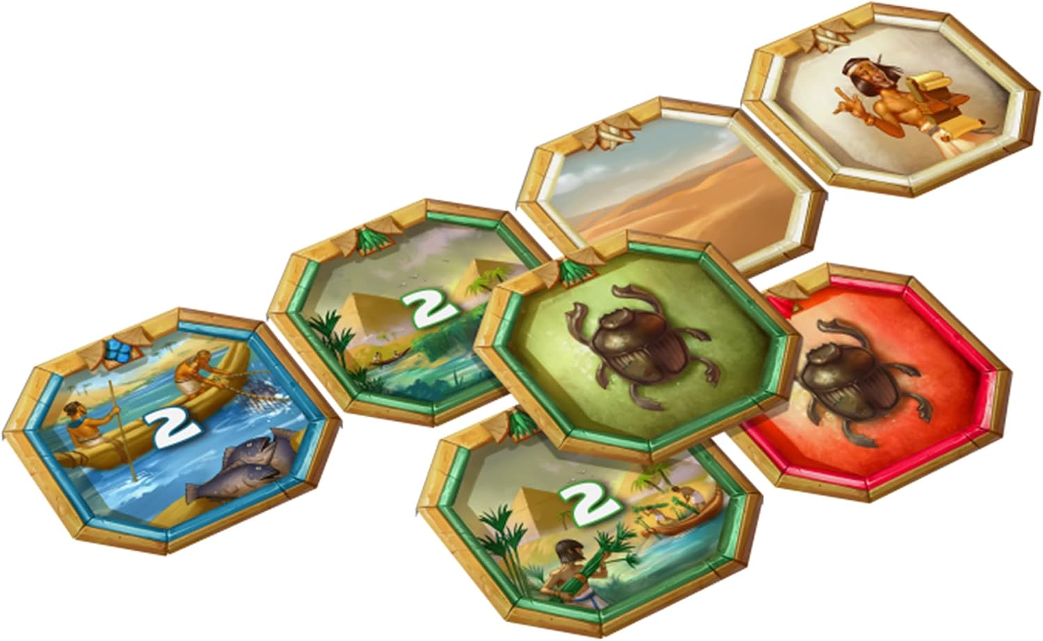 Ankh'or Board Game - Ancient Egyptian Marketplace and Building Strategy Game, Fun Family Game for Kids & Adults, Ages 8+, 2 Players, 30 Minute Playtime, Made by Space Cowboys