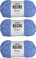 Vista 74 de Hilo de terciopelo Keche para crochet, suave chenilla voluminosa para bebé, manta Amigurumi, 100 gr (121 m) - Blanco