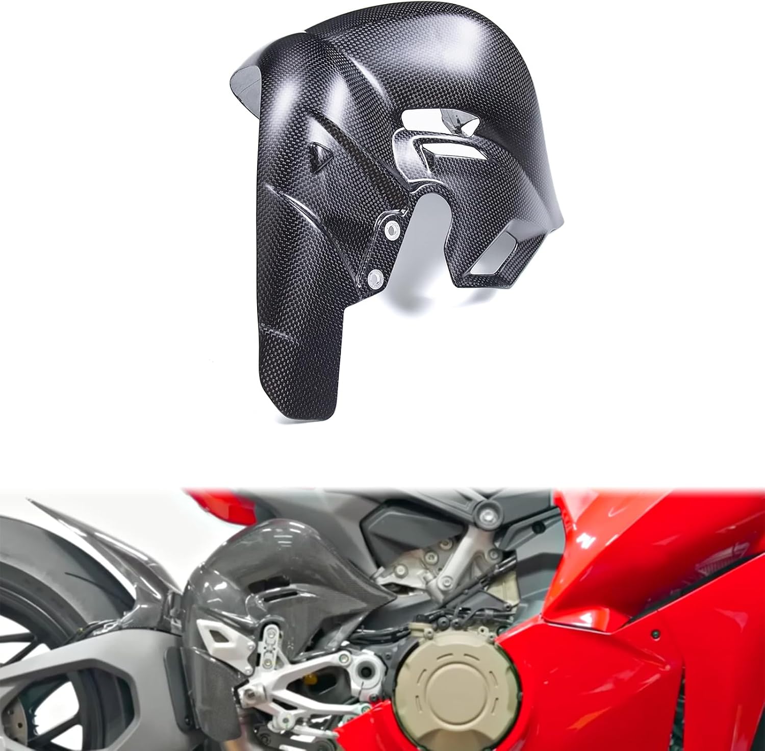 V4 Pipe Heat Shield Cover Carbon Fiber for Ducati Panigale V4 V4s 2025 2026