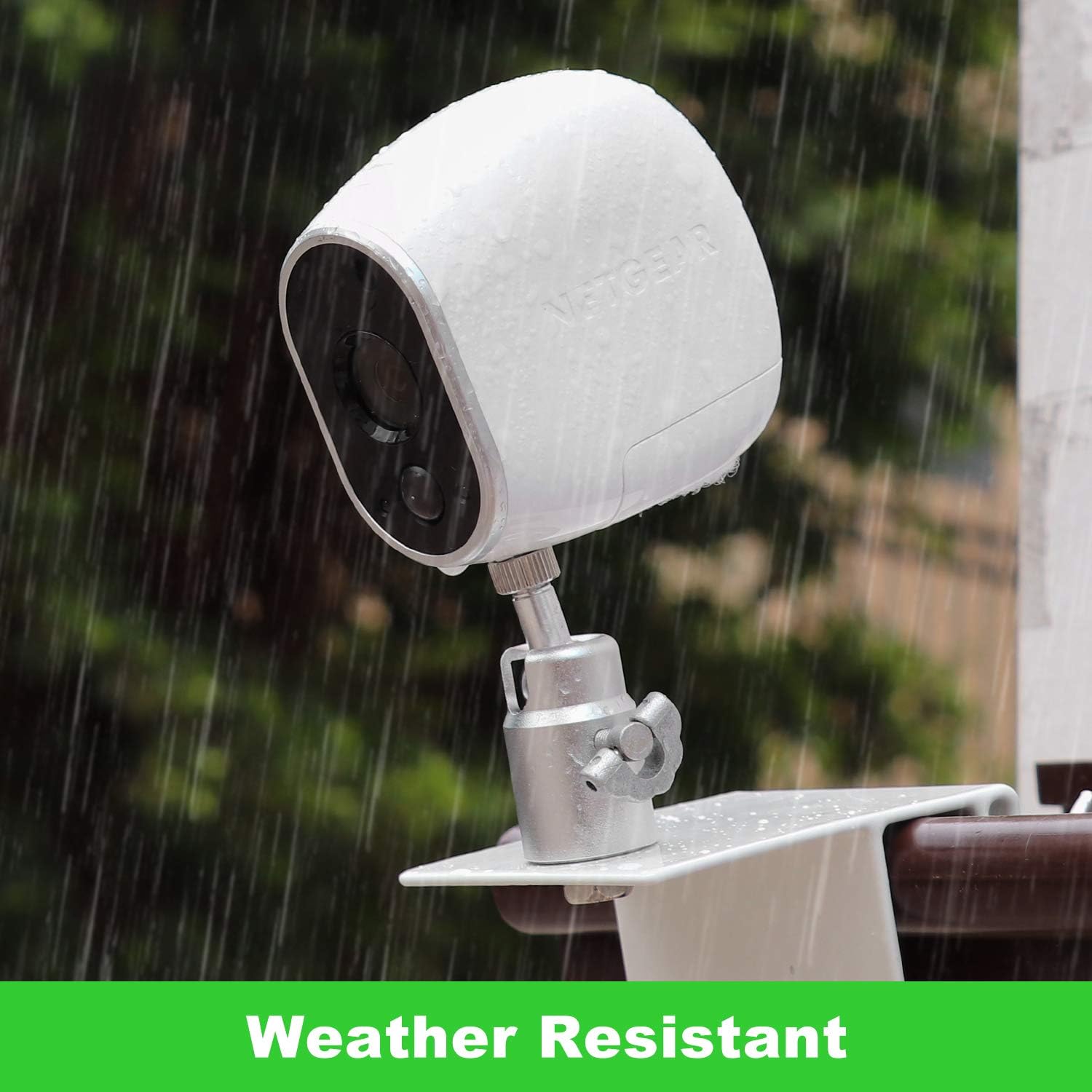 Gutter Mount for Arlo Pro Pro 2 Pro 3 Pro 4 Arlo HD/Ultra/Essential, Adjustable Weatherproof Aluminum Alloy Mount Bracket for Your Arlo Surveillance Camera (2 Pack, White)