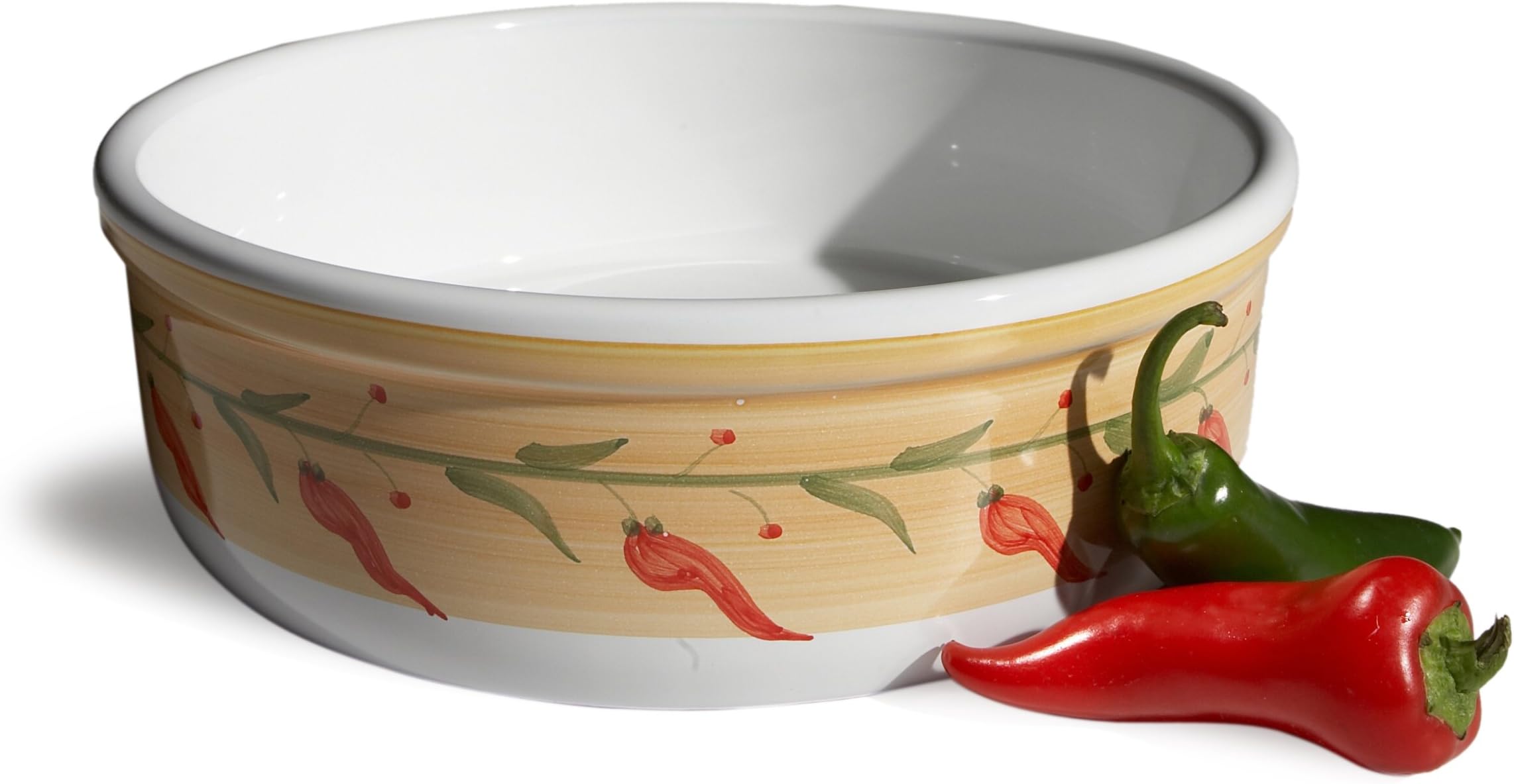 Caleca Chili Peppers Souffle Baker