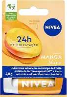 NIVEA Hidratante Labial Manga Shine 4,8g - 24h de hidratação para os lábios com brilho delicado.