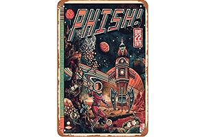 Unique Phish Gifts: Retro Metal Sign Wall Decor for Your Phish Fanatic Soul