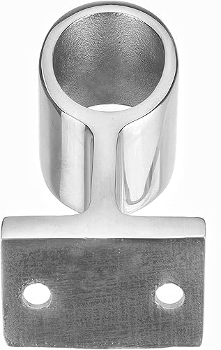 Miniatura 4 de Base de tubo de barco resistente de 60, 2 unidades, acero inoxidable 316 de 220.984 in, rieles marinos para yates