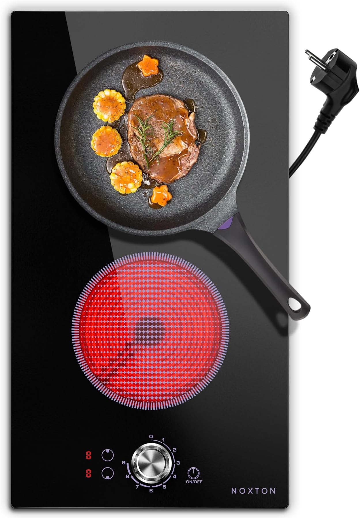 Amica KME 13139 E Platten-Kochfeld 4-fach Edelstahl 60cm Autark - Foto 4