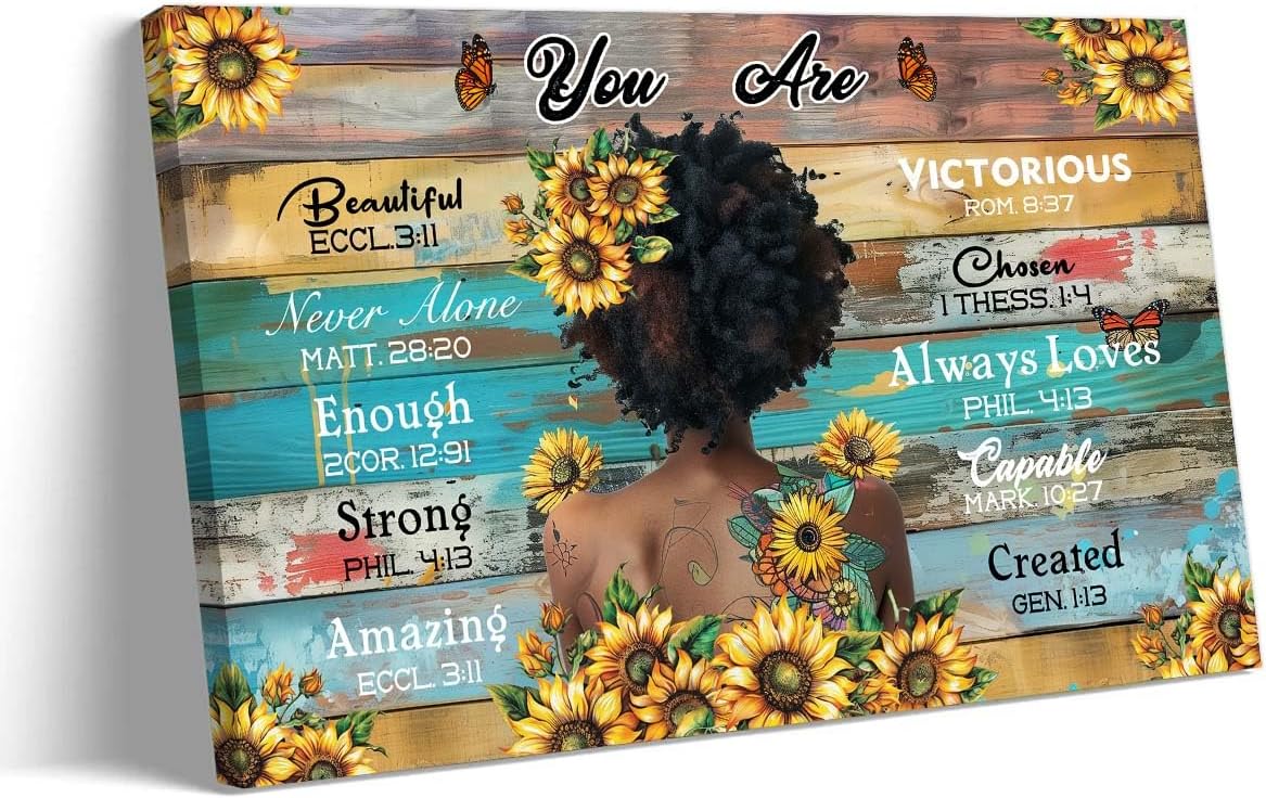 Lnzinro African American Wall Art Black King And Queen Poster Framed Picture I Choose You Inspirational Quotes Wall Decor Couple Prints 12x18 inches