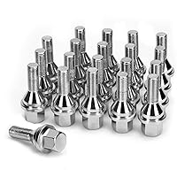 Vista 1 de KSP - 20 pernos de rueda ET M12x1.25 para 2018-2024 Je/ep Renegade Cherokee Compass Dodg-e Dart, 0.716 pulgadas de longitud, pernos de rueda de una