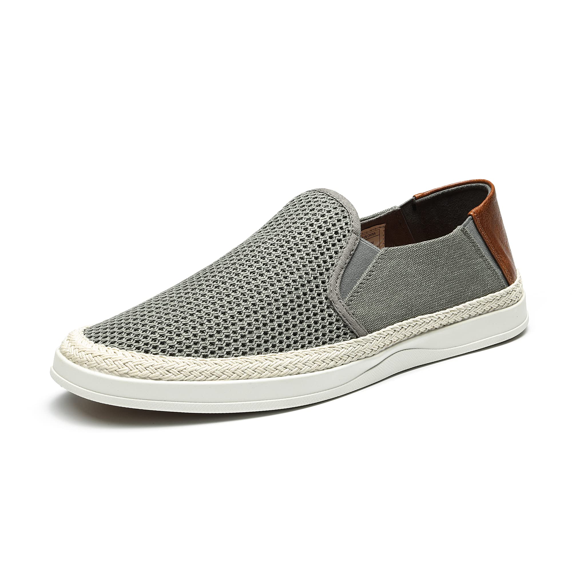 Bruno Marc Mocasín Hombre Casuales Verano Zapatos | Pasos Responsivos, Estilo Yute, Suela Goma Estable, Fácil Slip-On, Versátil para Diario