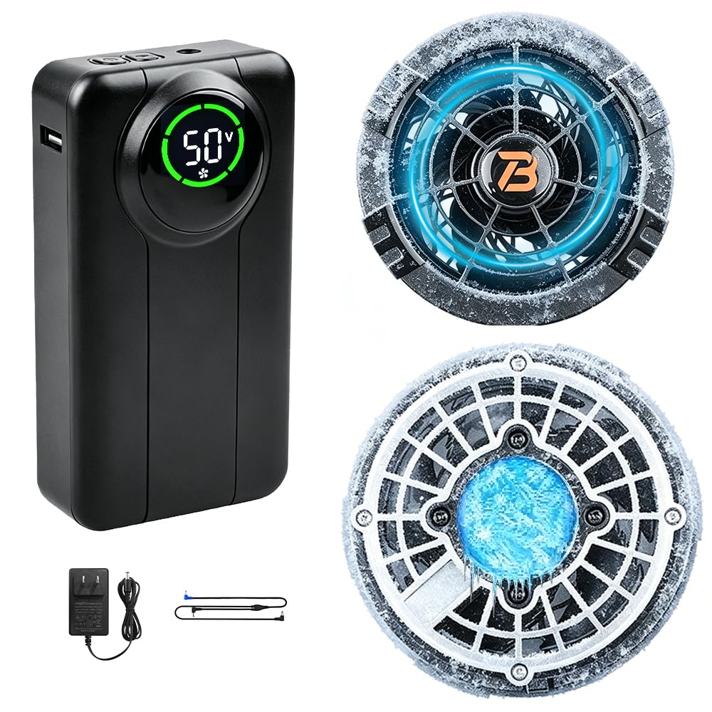 【新品未使用】ペルチェ冷却ファン バッテリー充電器セット 50V Amazon.co.jp: 【50V超高出力&ペルチェ式ファン】2026最新 ファン