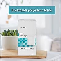 Vista 2 de McKesson Aderezo para islas, estéril, polipropileno/rayón, 4 x 6 pulgadas, 25 unidades, 1 paquete