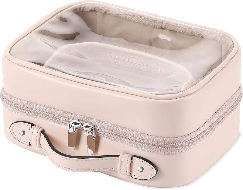 Necessaire Veki com abertura dupla e corpo transparente