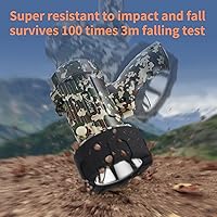 Vista 8 de BUYSIGHT Rechargeable Spotlight Flashligh, 1000000 Lumen Hand held Spotlight Waterproof Flashlight Hunting floodlight with red Lens(Camouflage