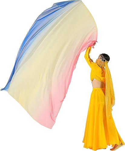 Miniatura 6 de Wuchieal 55 x 78 pulgadas, bandera rectangular de seda, bandera flexible de seda, alabanza litúrgica para la iglesia (1 #rojo, amarillo y azul)