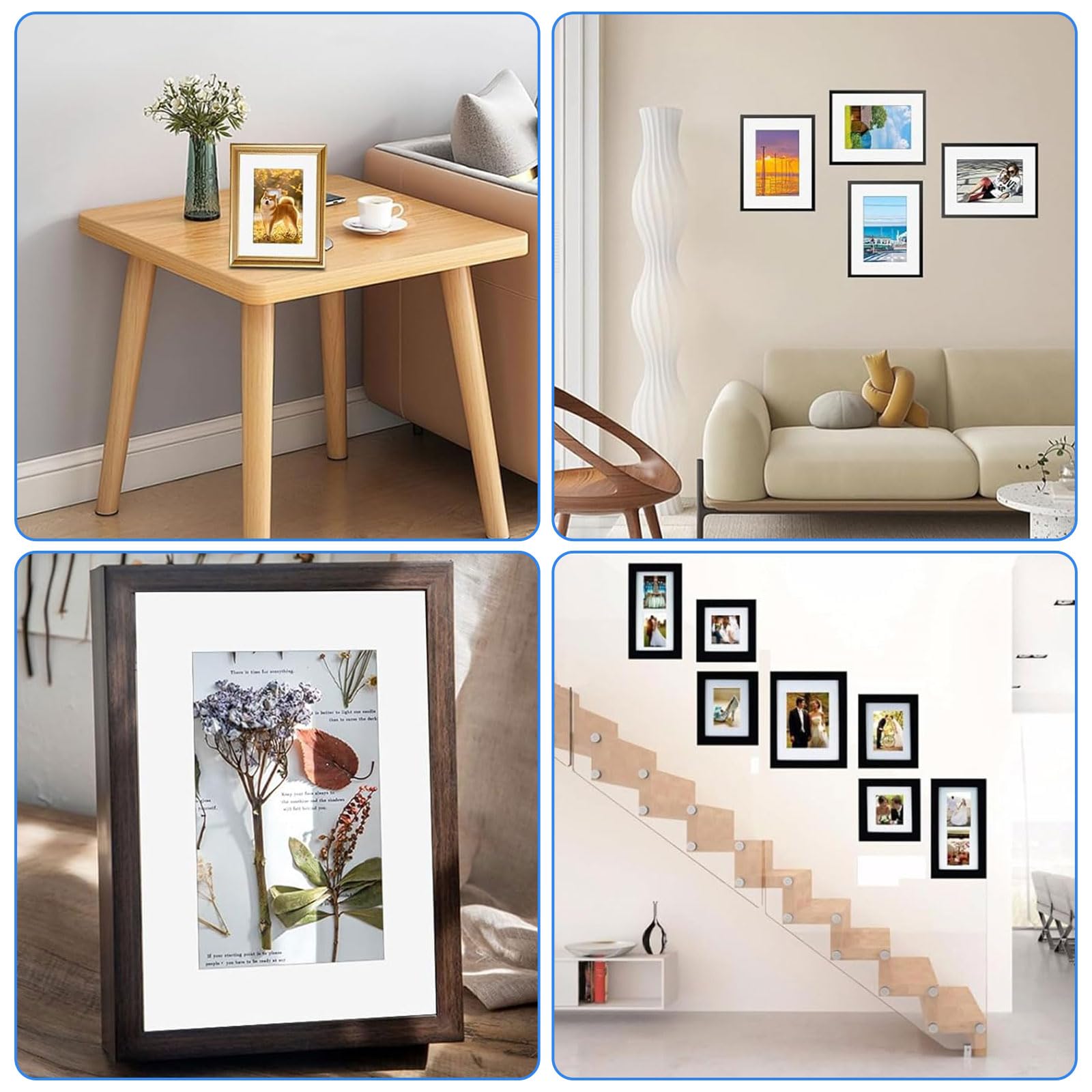12 pezzi passepartout, dimensioni esterne 30 x 40 cm, passpartout 1,5 mm di spessore, presentazione e protezione di immagini e foto per foto, cartoline
