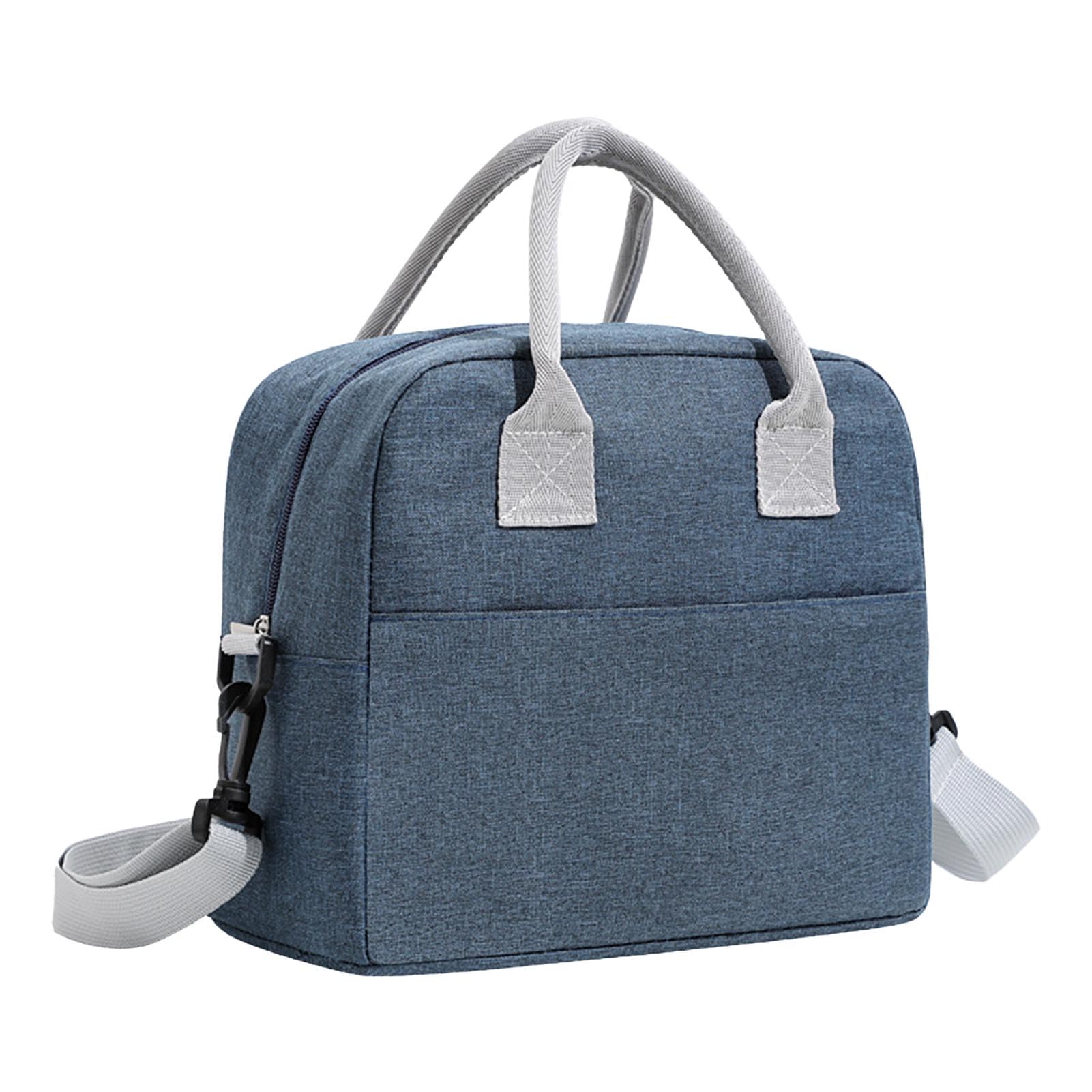 Lunch Bag Reusable Lunch Box for Men Women Large Capacity Insulated Cooler Lunch Container with Adjustable Shoulder Strap