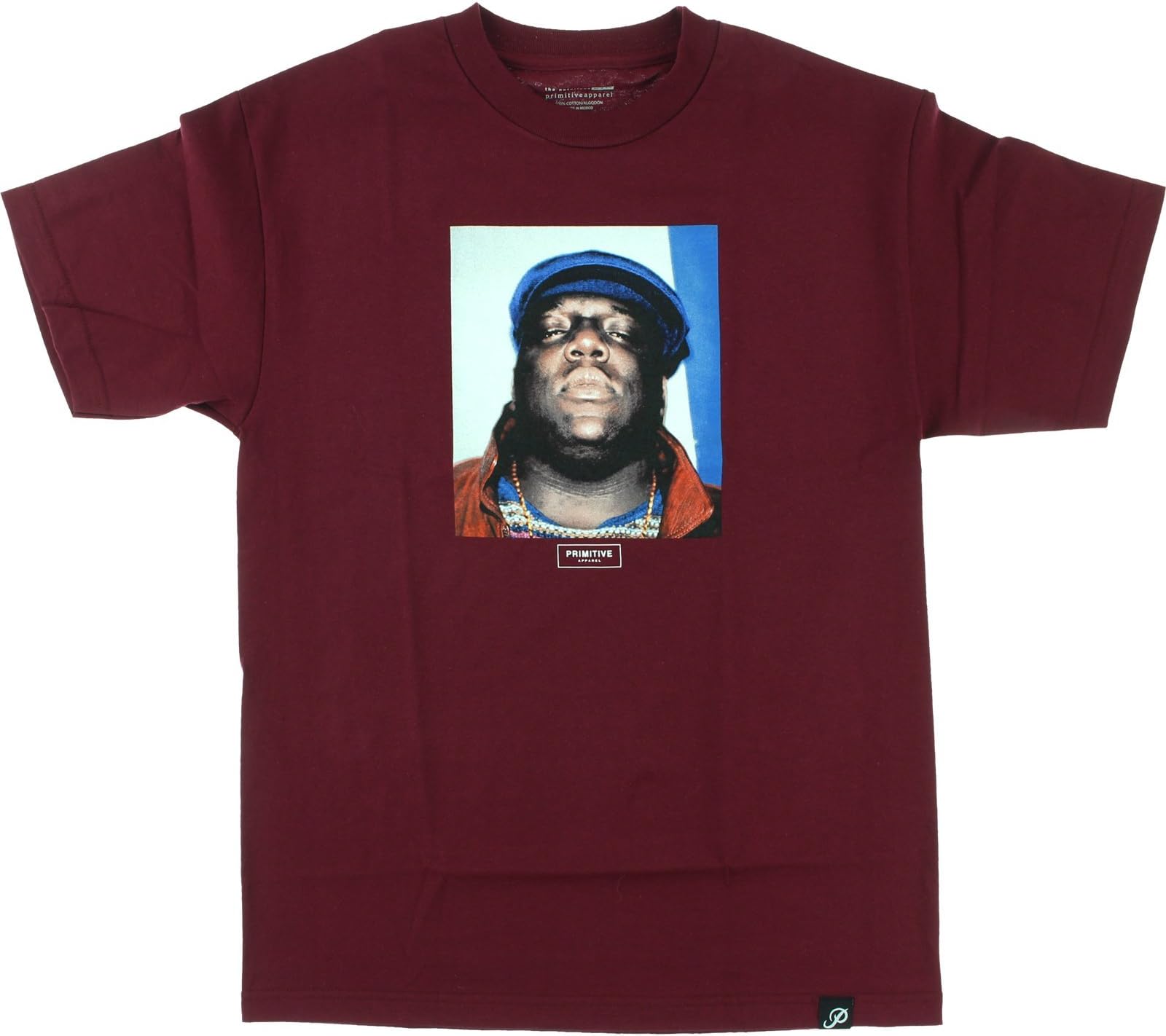 Primitive Biggie Notorious T-Shirt - Size: MEDIUM Burgundy