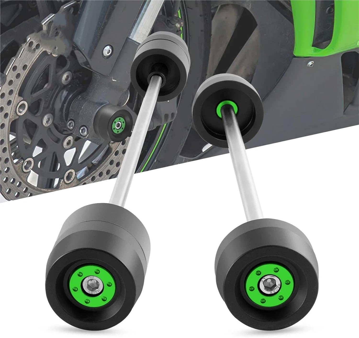 オートバイフレーム衝突防止パッド バイク用リアホイールアクスル