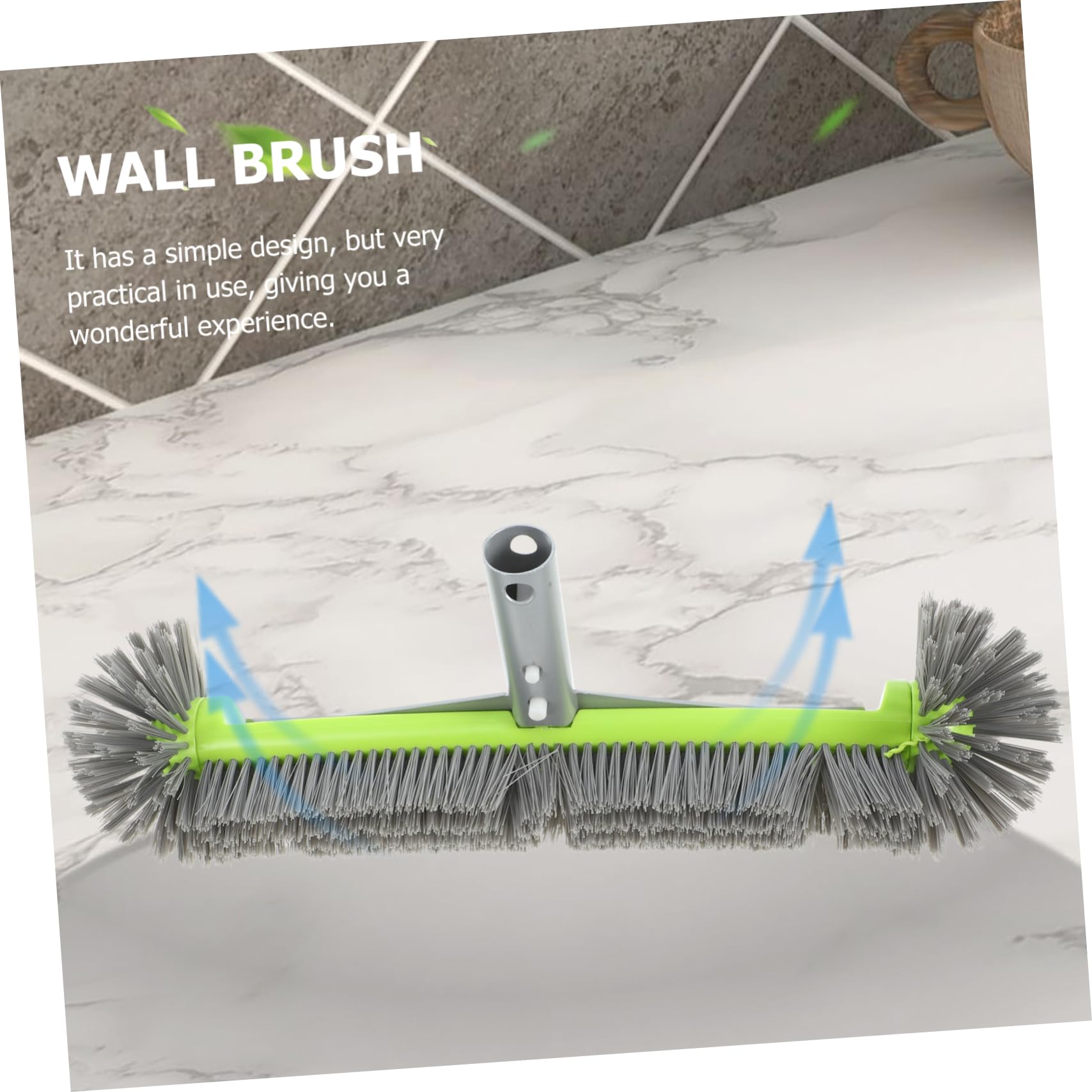 Brosse Pratique pour Piscine en Aluminium et Plastique Poils Denses Nettoyage des Piscines et Brosses de Nettoyage de Efficaces