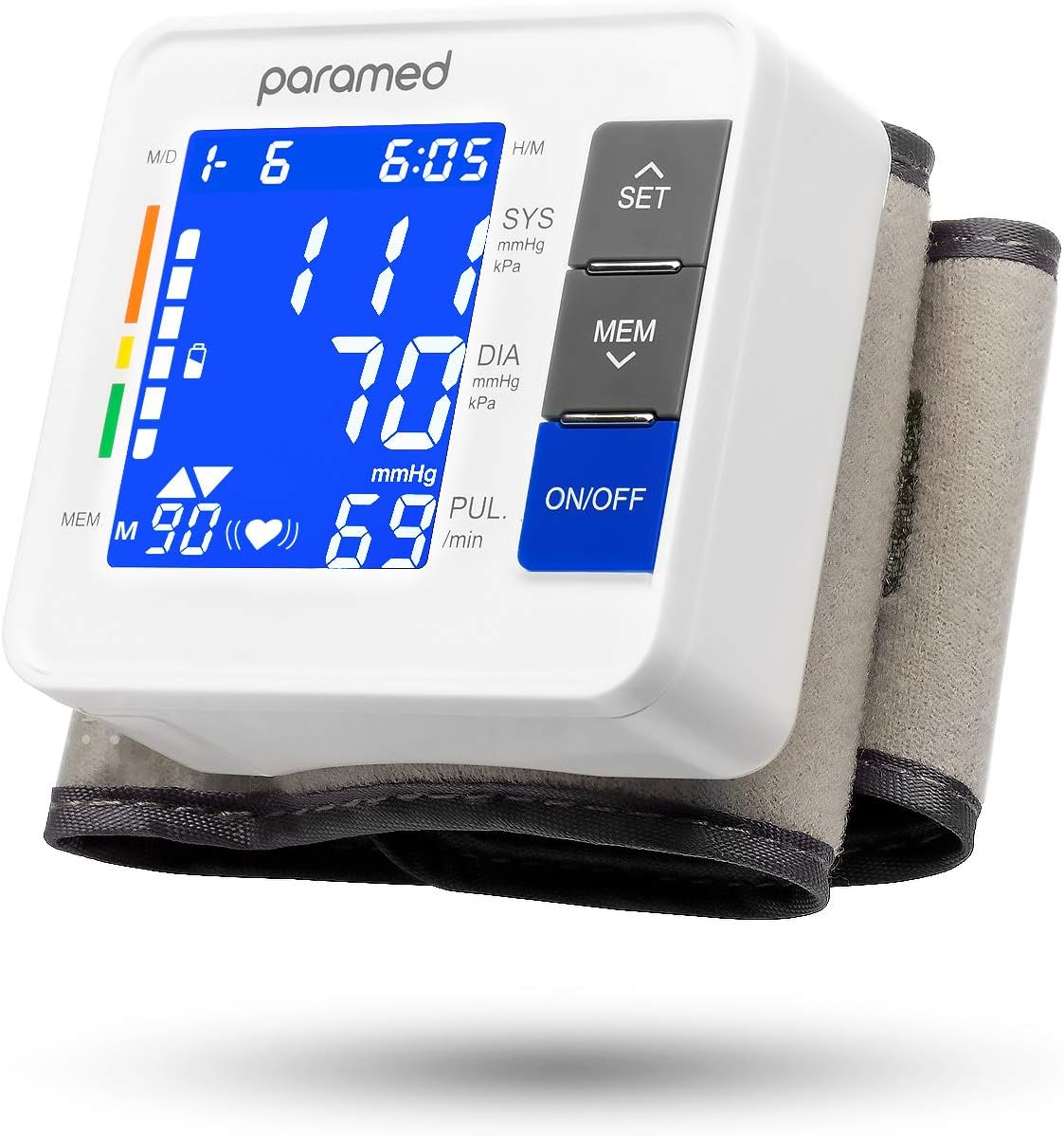 PARAMED Automatic Wrist Blood Pressure Monitor Cuff