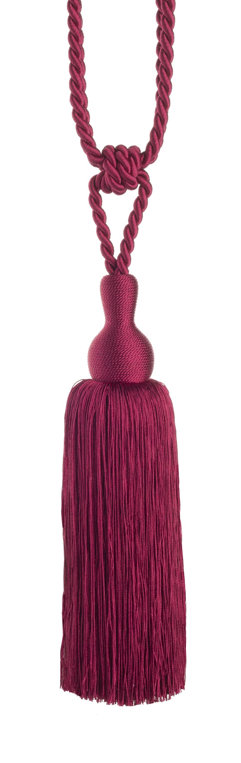 Swish Tangiers Svelte Tasseled Curtain Tie Back, Fuchsia