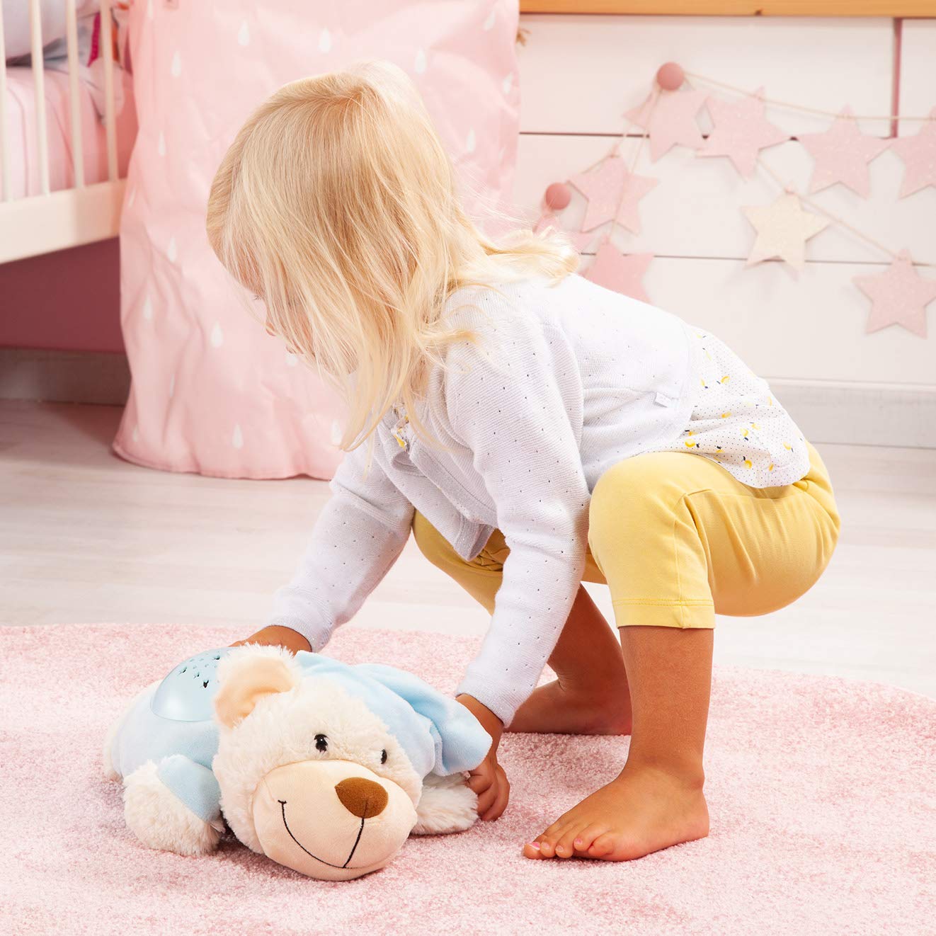 Peluche Unicorno Con Proiettore Di Stelle E Ninne Nanne – 3 In 1: Luce Notturna, Proiettore E Mascotte Morbida (25 Cm)