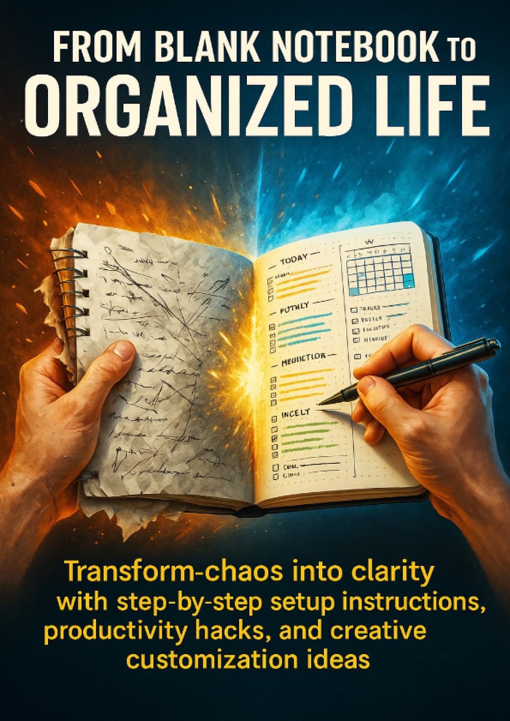 From Blank Notebook to Organized Life: Transform chaos into clarity with step-by-step setup instructions, productivity hacks, and creative customization ideas