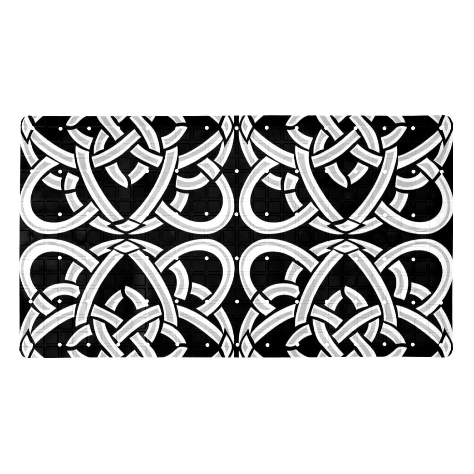 Tapis de bain antidérapant monochrome foncé lavable en machine pour douche