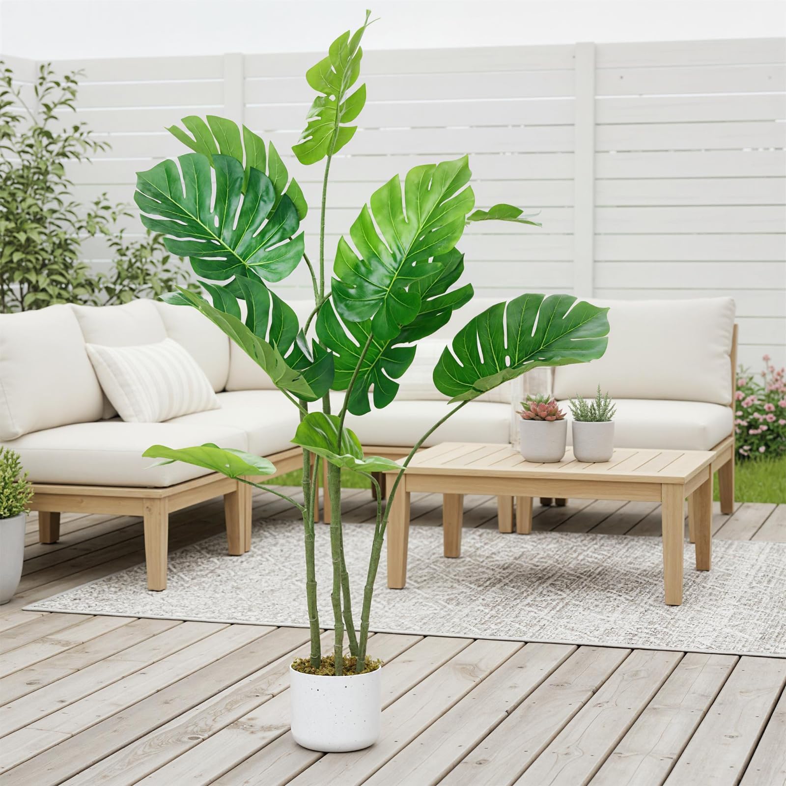 Plante Exotique Artificielle Pot Plantes Exotiques Monstera 120CM