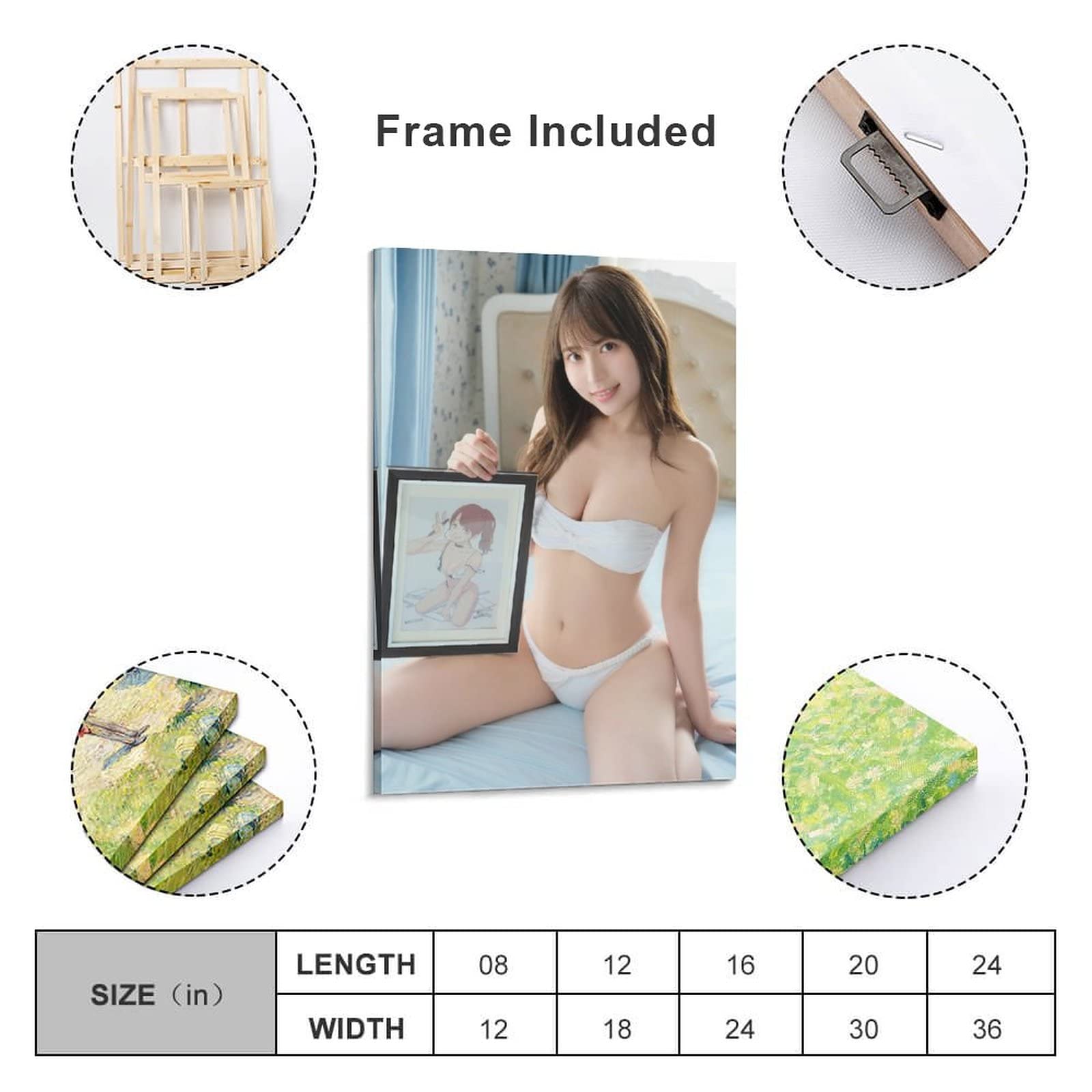 Amazon.co.jp: 竹内星菜 セクシー 水着 ビキニポスター キャンバス