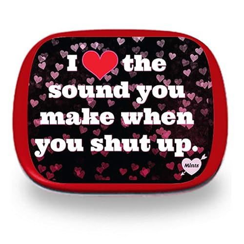 Love When You Shut Up Mints - Divertidos rellenos de calcetines navideños para amigos, mentas de aliento de menta