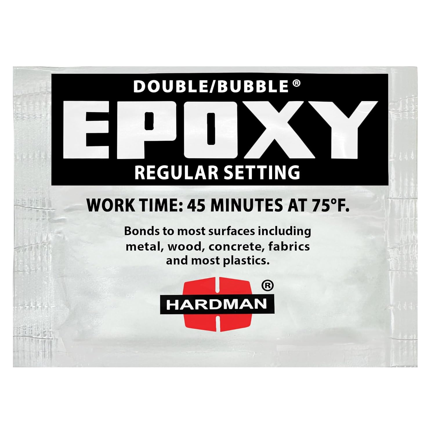 Hardman Double Bubble Black Regular Setting Epoxy - 04006 (25 Pack)