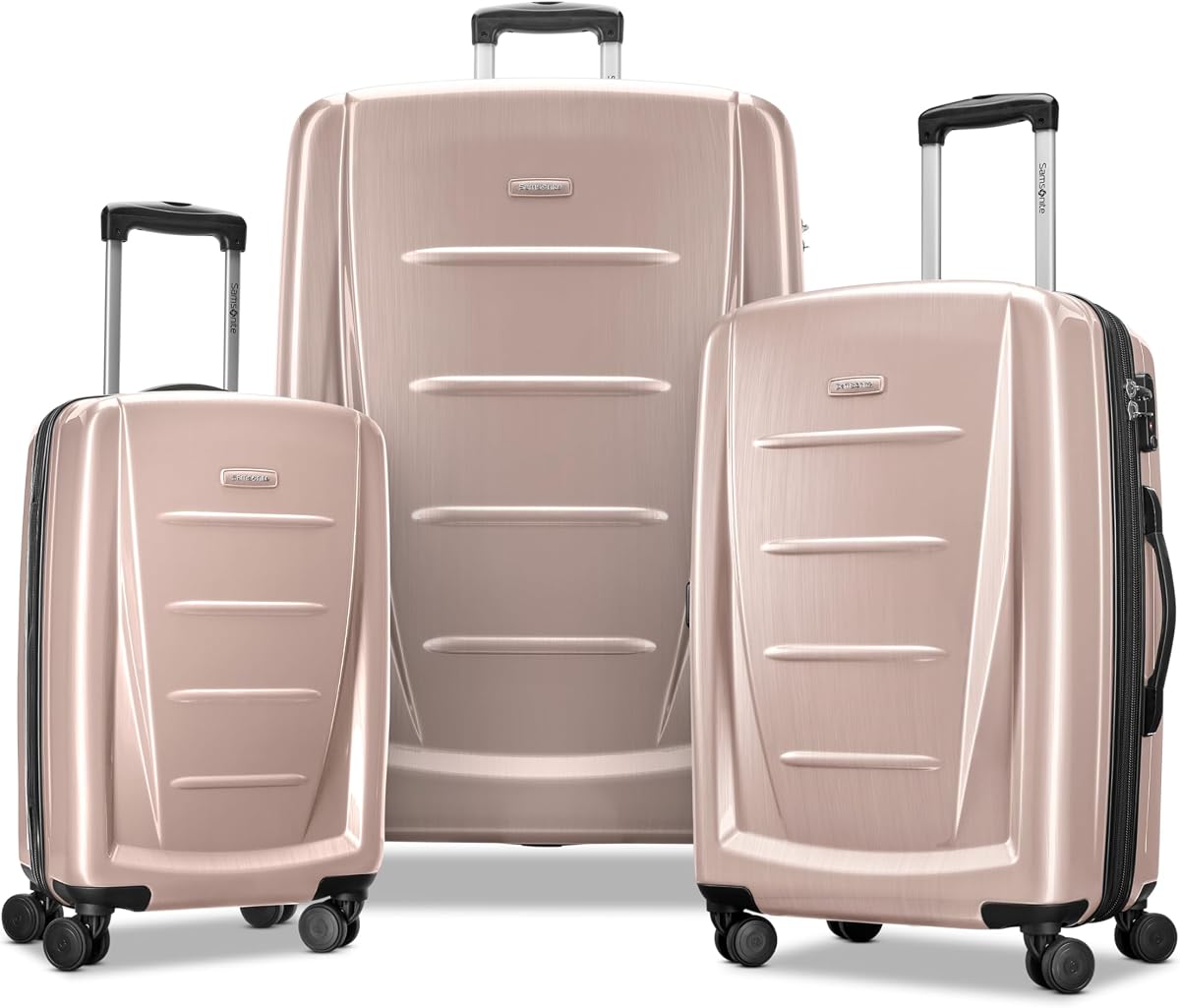 Samsonite Winfield 2 Hardside Expandable Luggage with Spinner Wheels, Artic Pink, 3-Piece Set (20/24/28)